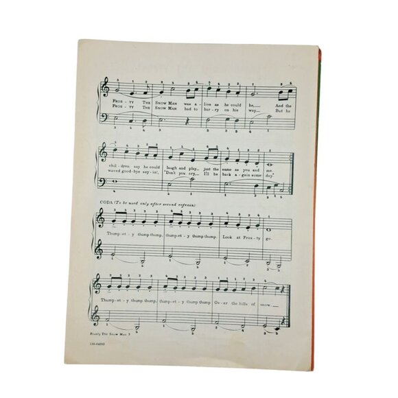 Vintage Christmas Sheet Music Collection Twelve Days Frosty The Snowman & Jubile - Picture 5 of 9